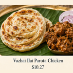 Vazha Ilai Parotta Chicken