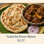 Vazha Ilai Parotta Mutton